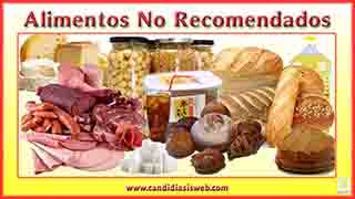 Alimentos no recomendados